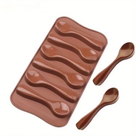 Silicona Chocolate Cucharitas (6 cavidades)