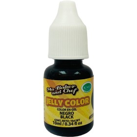 MaBaker Jelly Color Negro 10 mL