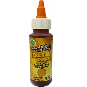 MaBaker Jelly Color Naranja Neón 60 mL